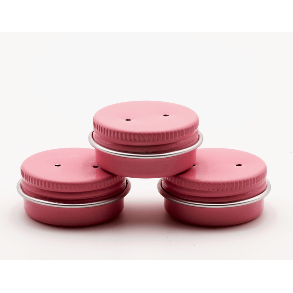 Metallburk, rosa (medium) - 3-pack