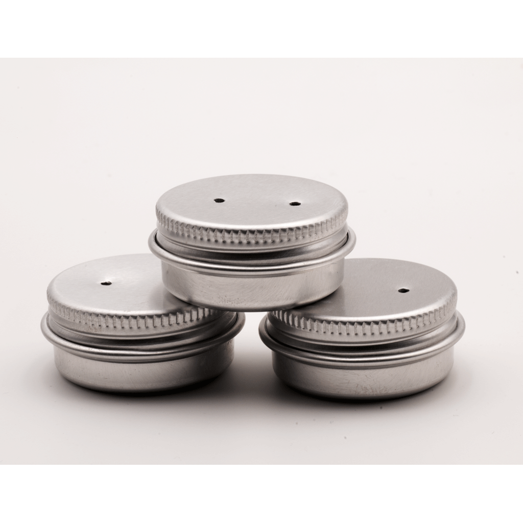 Metallburk, silver (medium) - 3-pack