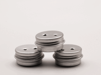 Nose Work Doftburk silver aluminium small 25 mm, 3-pack