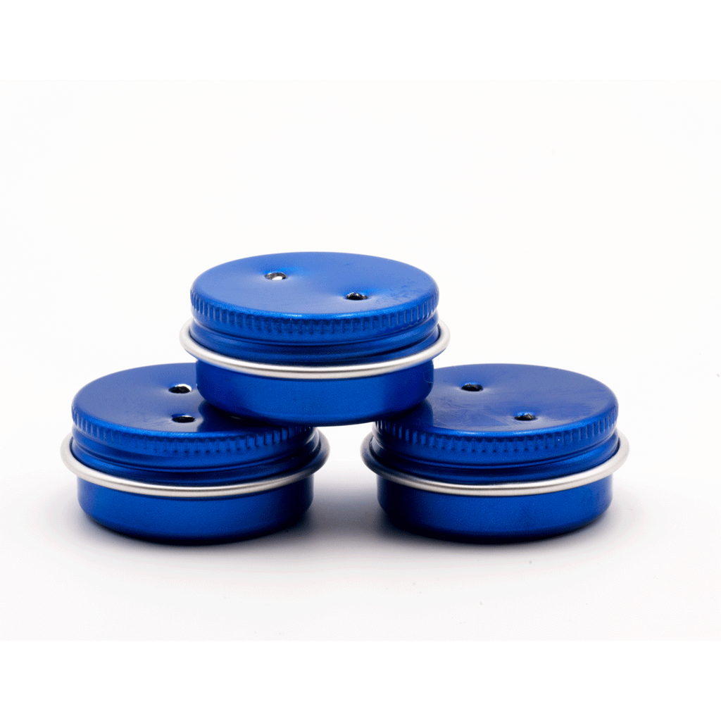 Metallburk, blå (medium) - 3-pack
