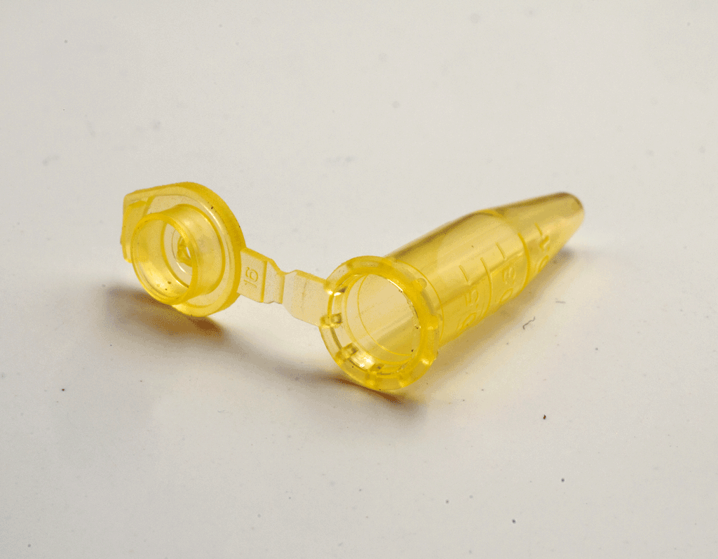 Plastbehållare, gul (small) -10-pack