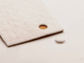 Möbeltass, 10 mm, vit, stansad