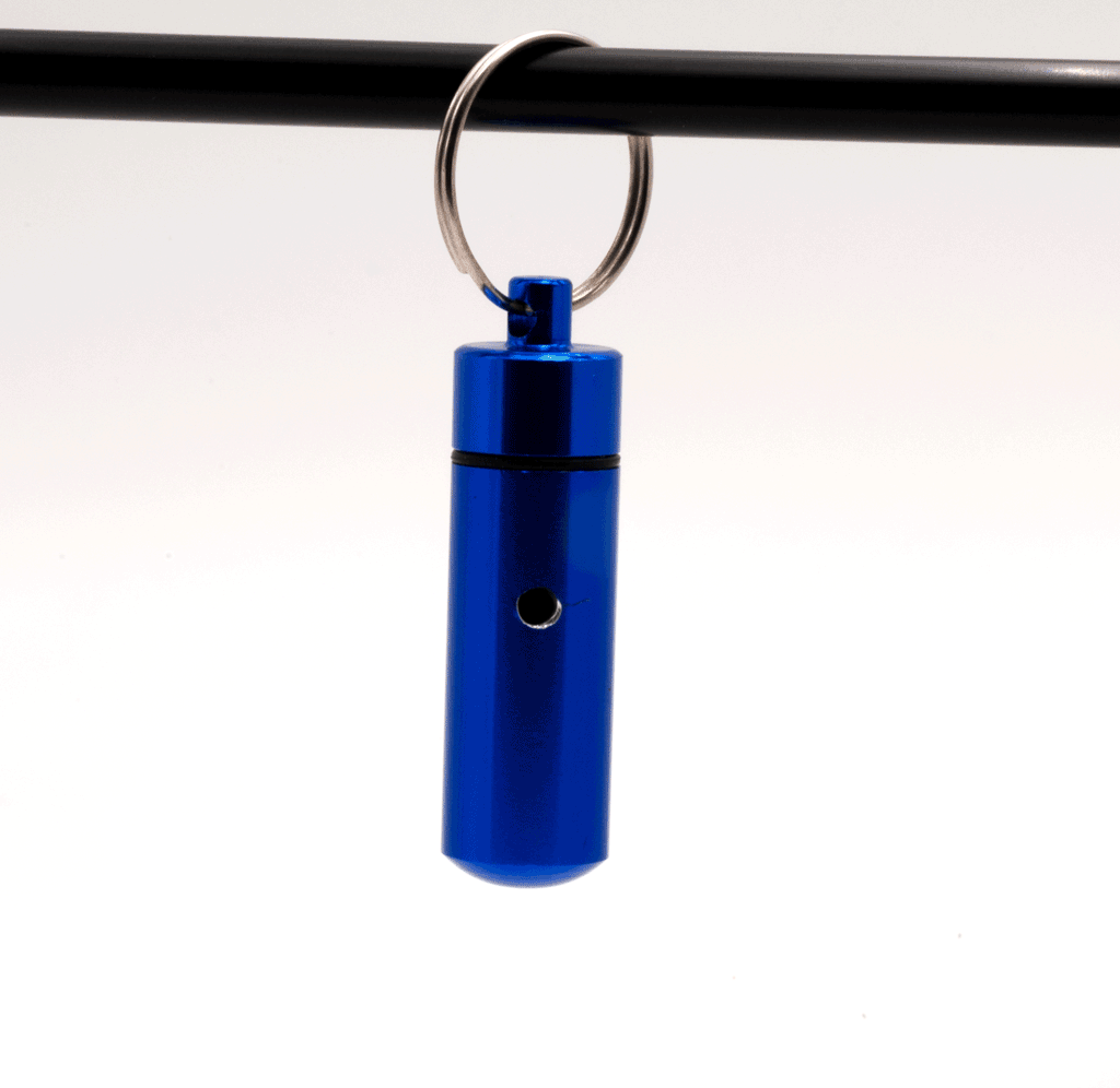 Metall-hänge (small) - mörkblå
