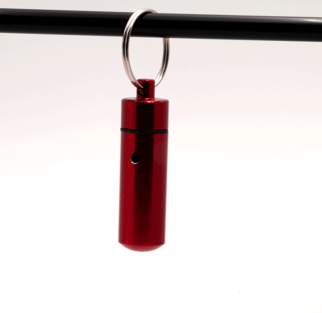 Metall-hänge (small) - röd
